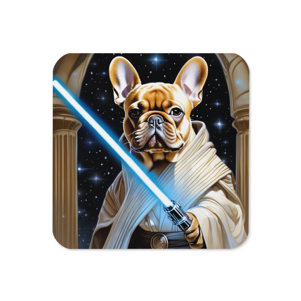 PugMug Custom Tan French Bulldog Coaster