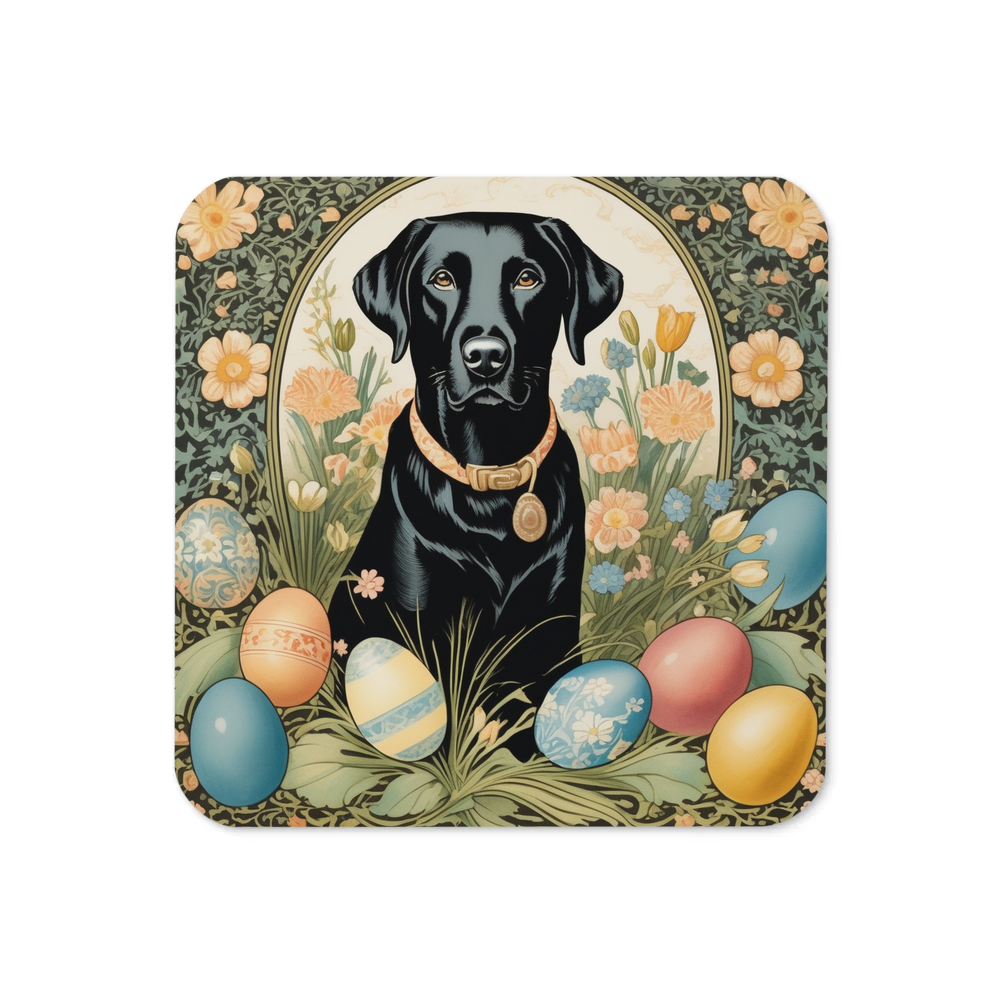 PugMug Custom Black Labrador Retriever Coaster