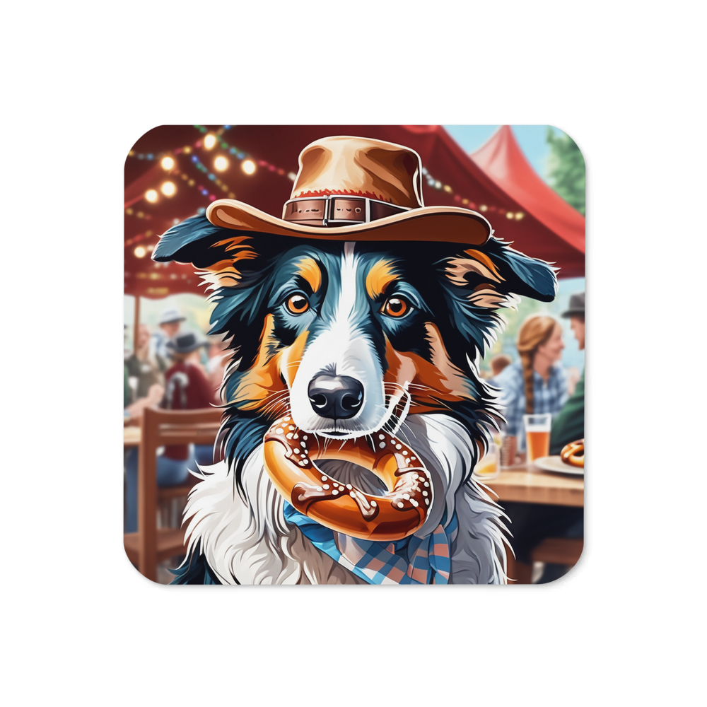 PugMug Custom Border Collie Coaster