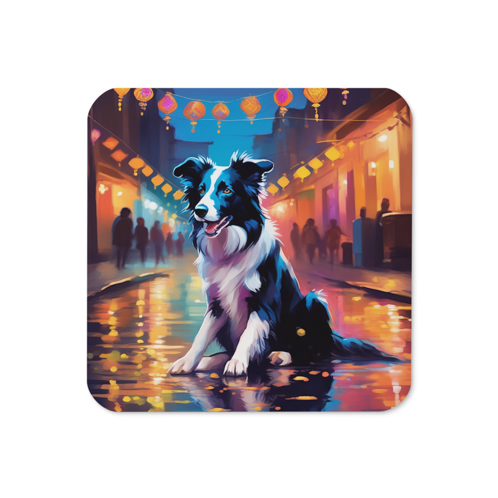 PugMug Custom Border Collie Coaster