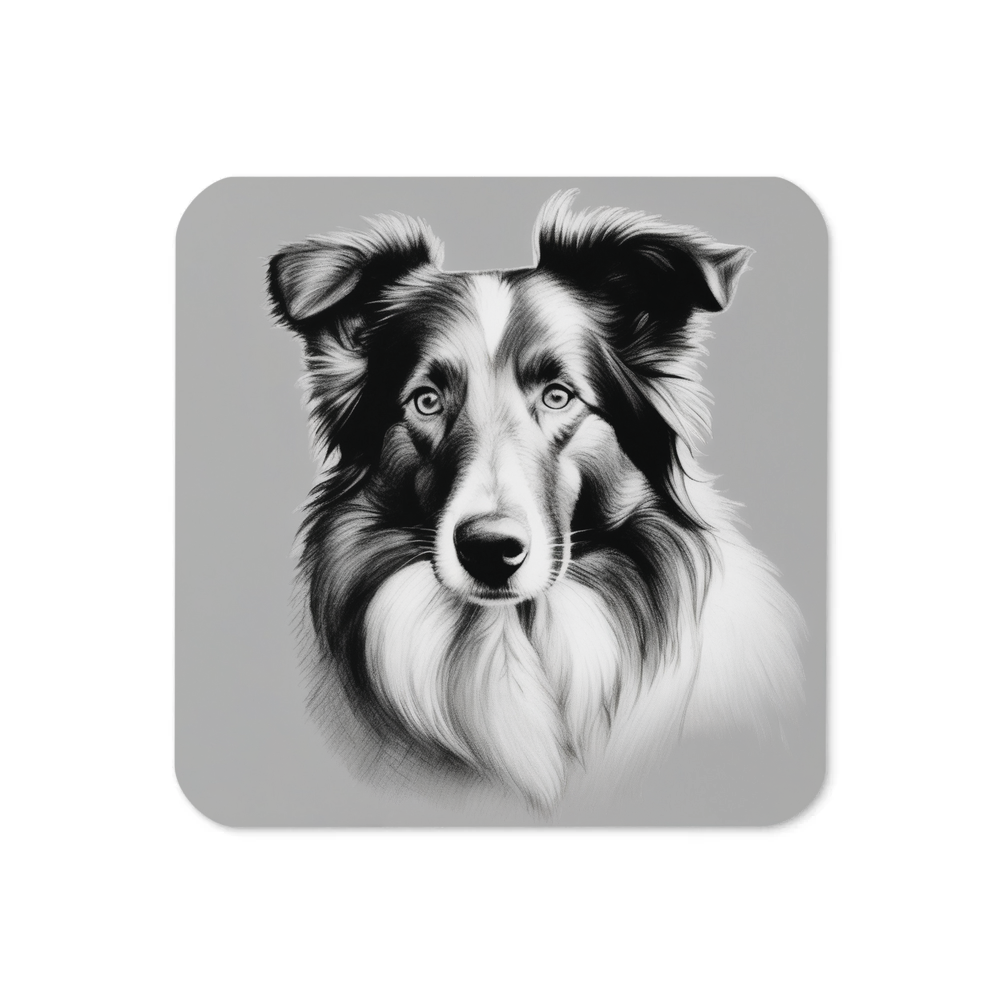 PugMug Custom Collie Coaster