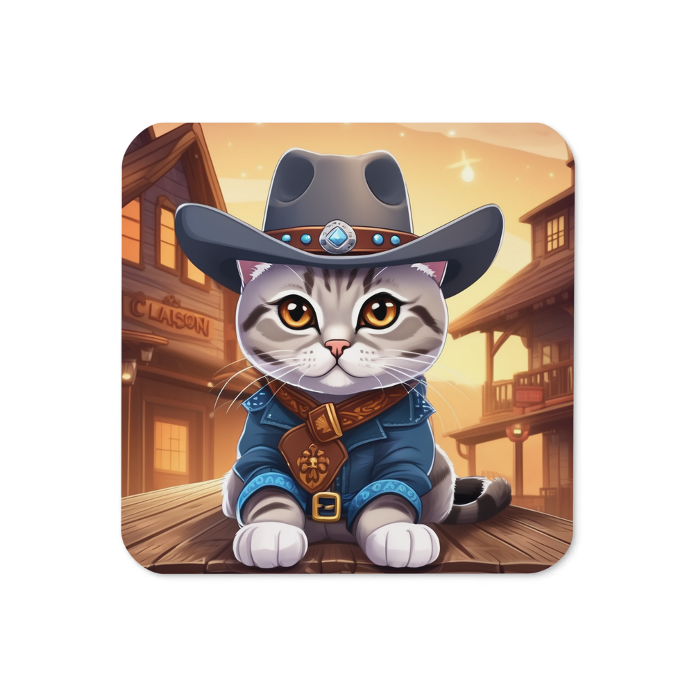 PugMug Custom Tabby British Shorthair Cat Coaster