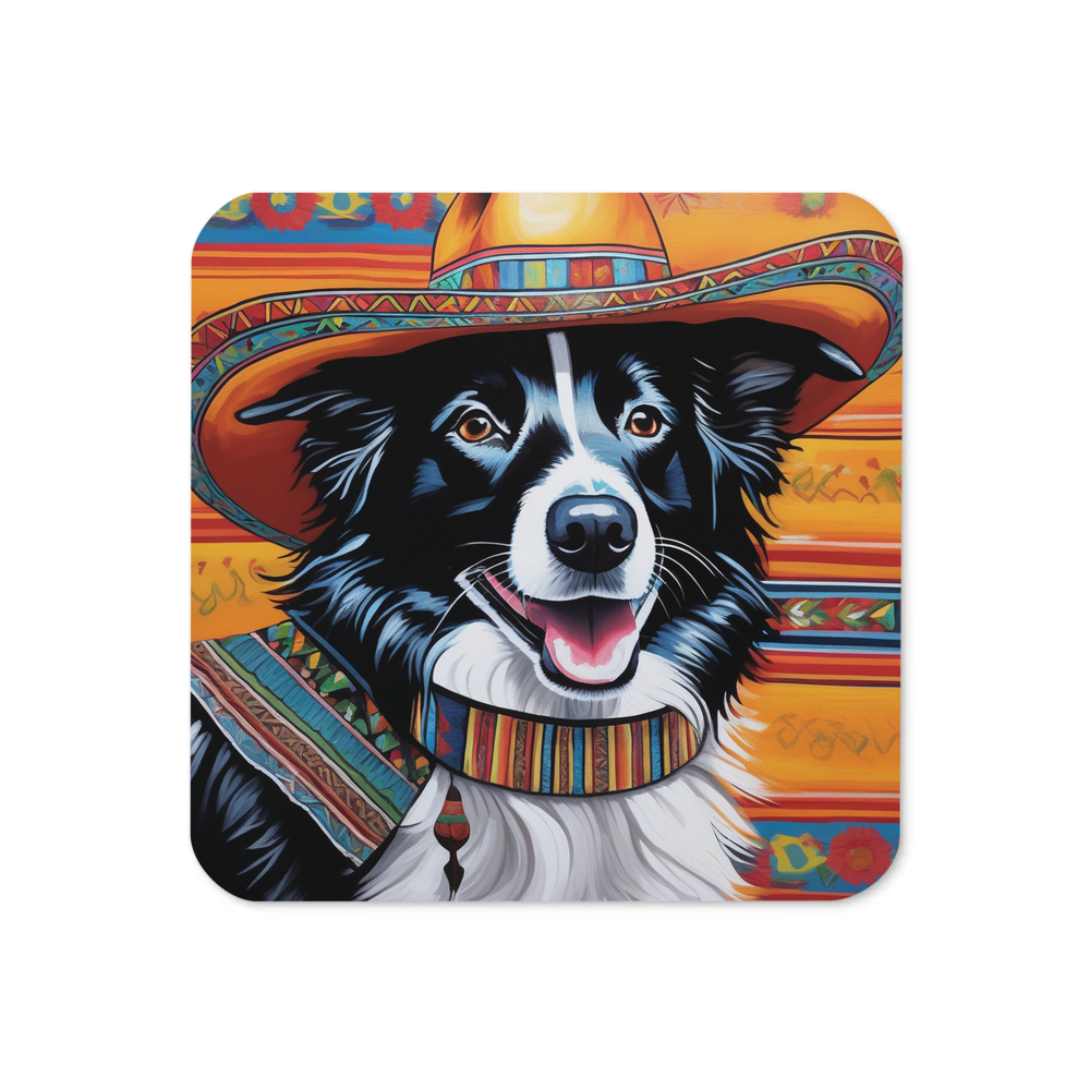 PugMug Custom Border Collie Coaster