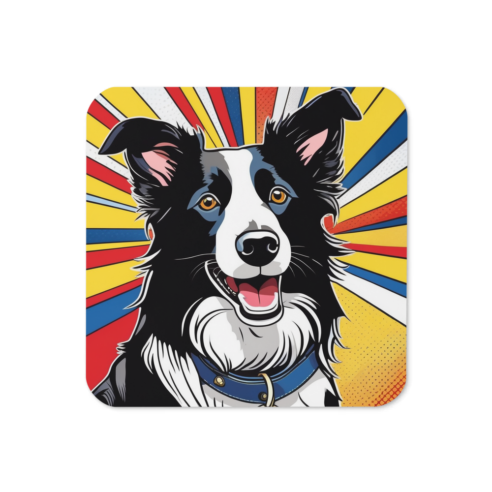 PugMug Custom Border Collie Coaster