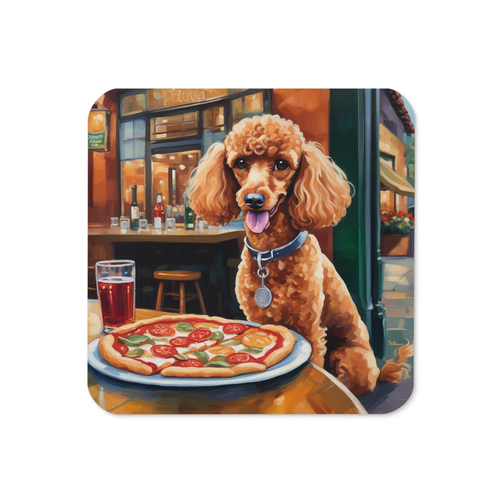 PugMug Custom Tan Poodle Coaster
