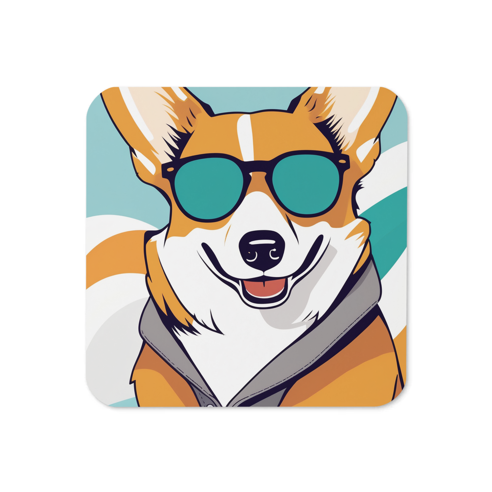 PugMug Custom Pembroke Welsh Corgi Coaster