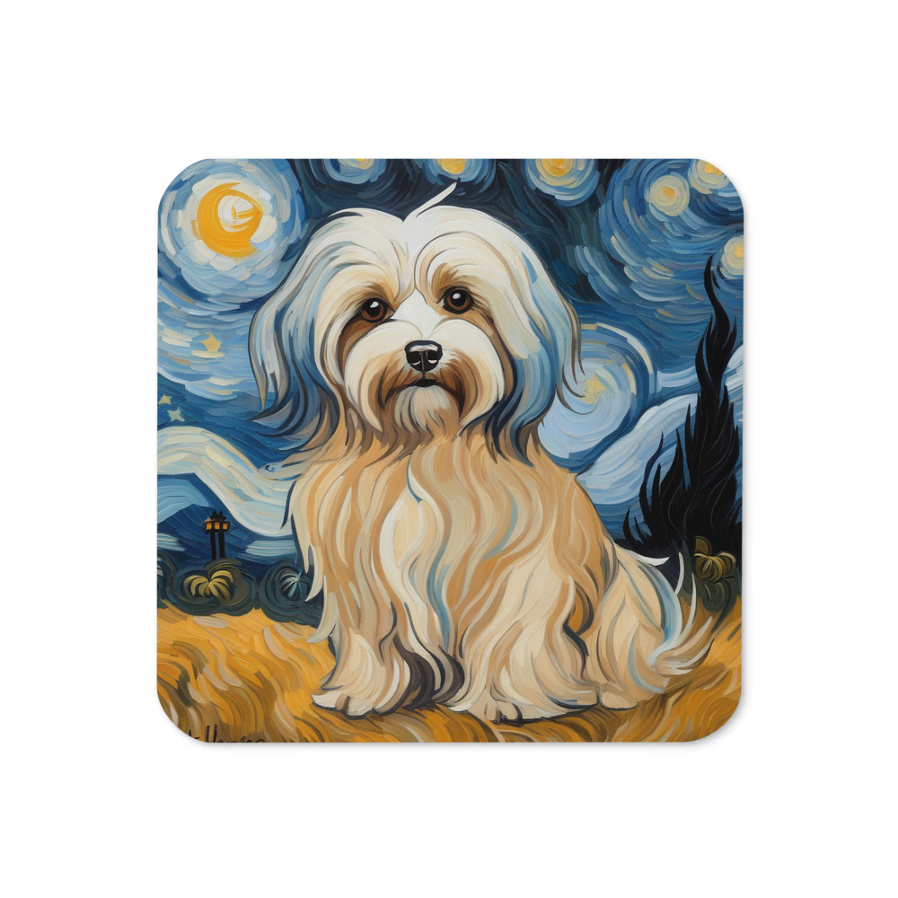 PugMug Custom Tan Havanese Dog Coaster