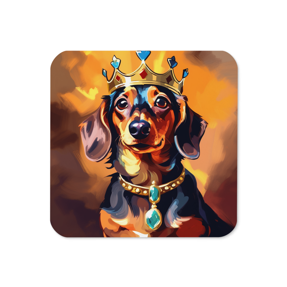 PugMug Custom Tan Dachshund Coaster