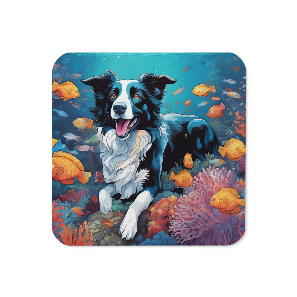 PugMug Custom Border Collie Coaster