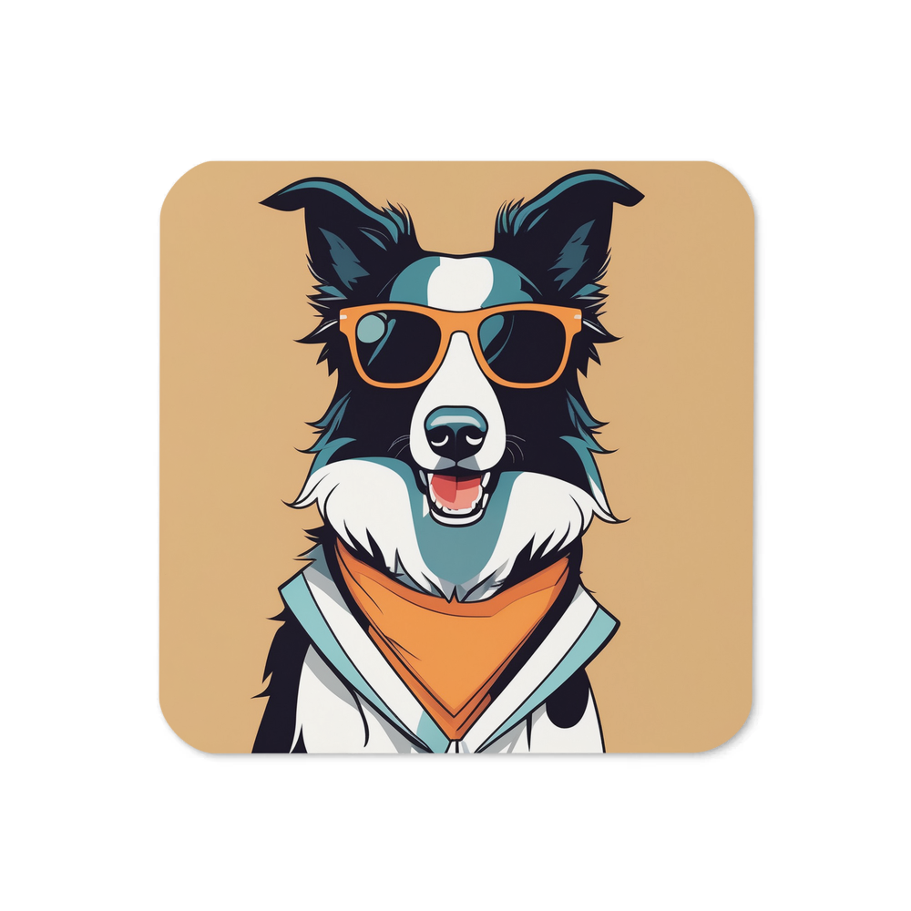 PugMug Custom Border Collie Coaster