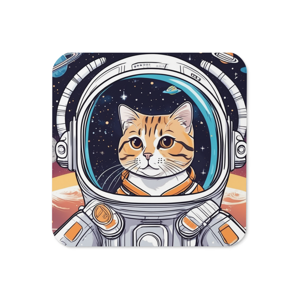 PugMug Custom Tabby Scottish Fold Cat Coaster