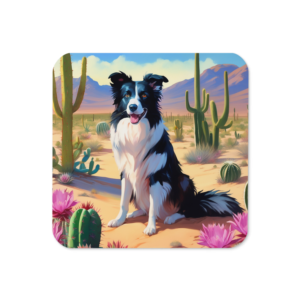 PugMug Custom Border Collie Coaster