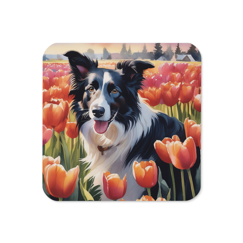 PugMug Custom Border Collie Coaster