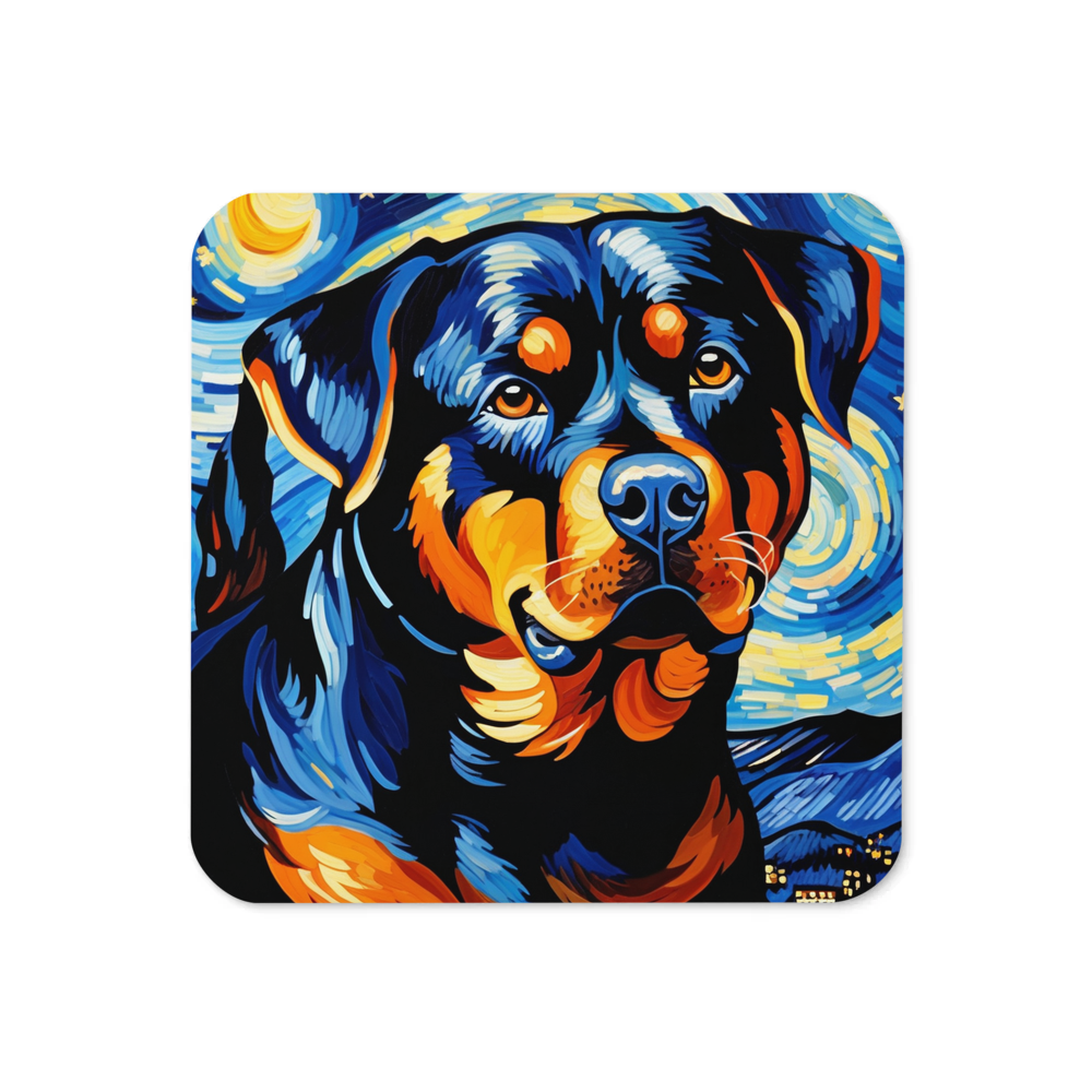 PugMug Custom Rottweiler Coaster