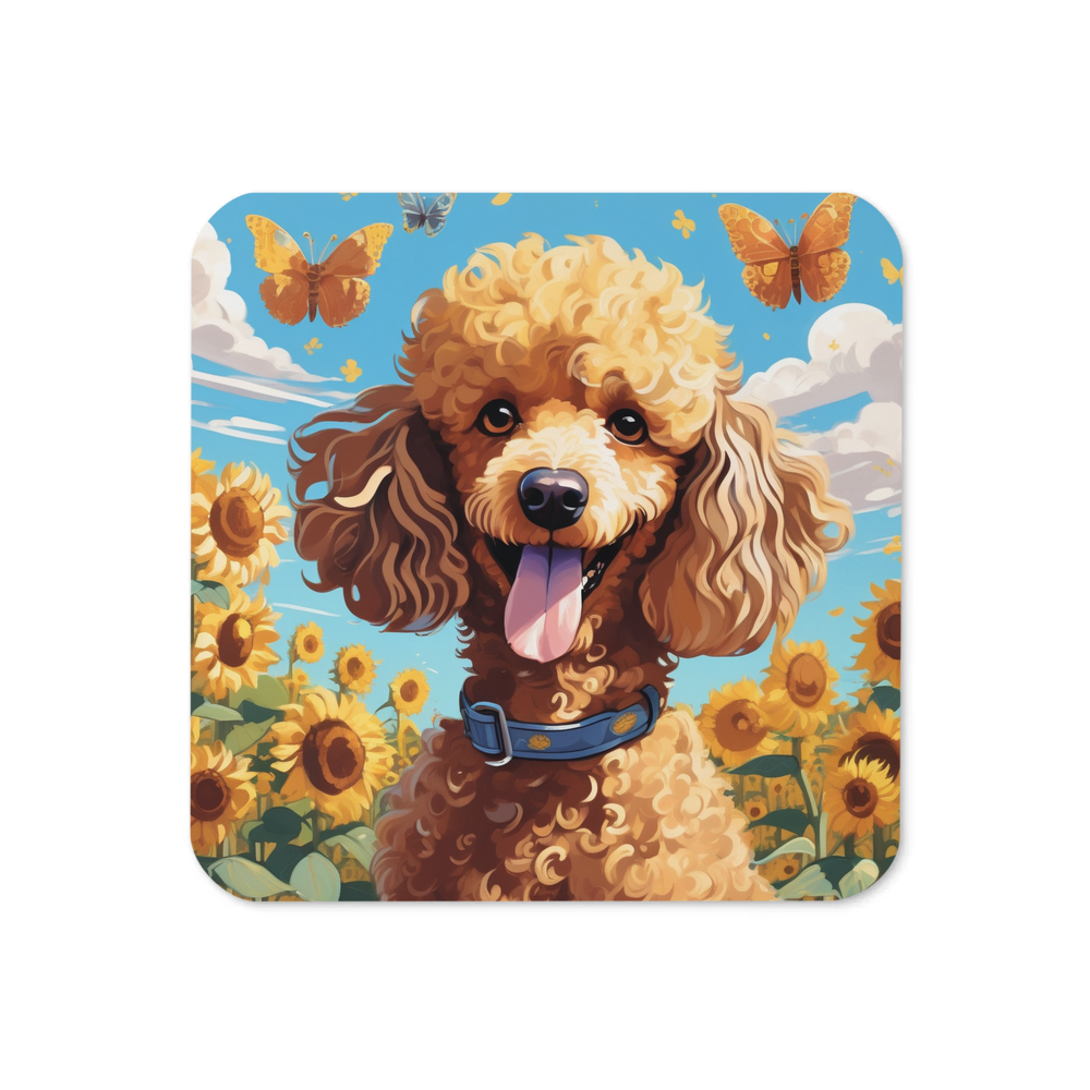 PugMug Custom Tan Poodle Coaster