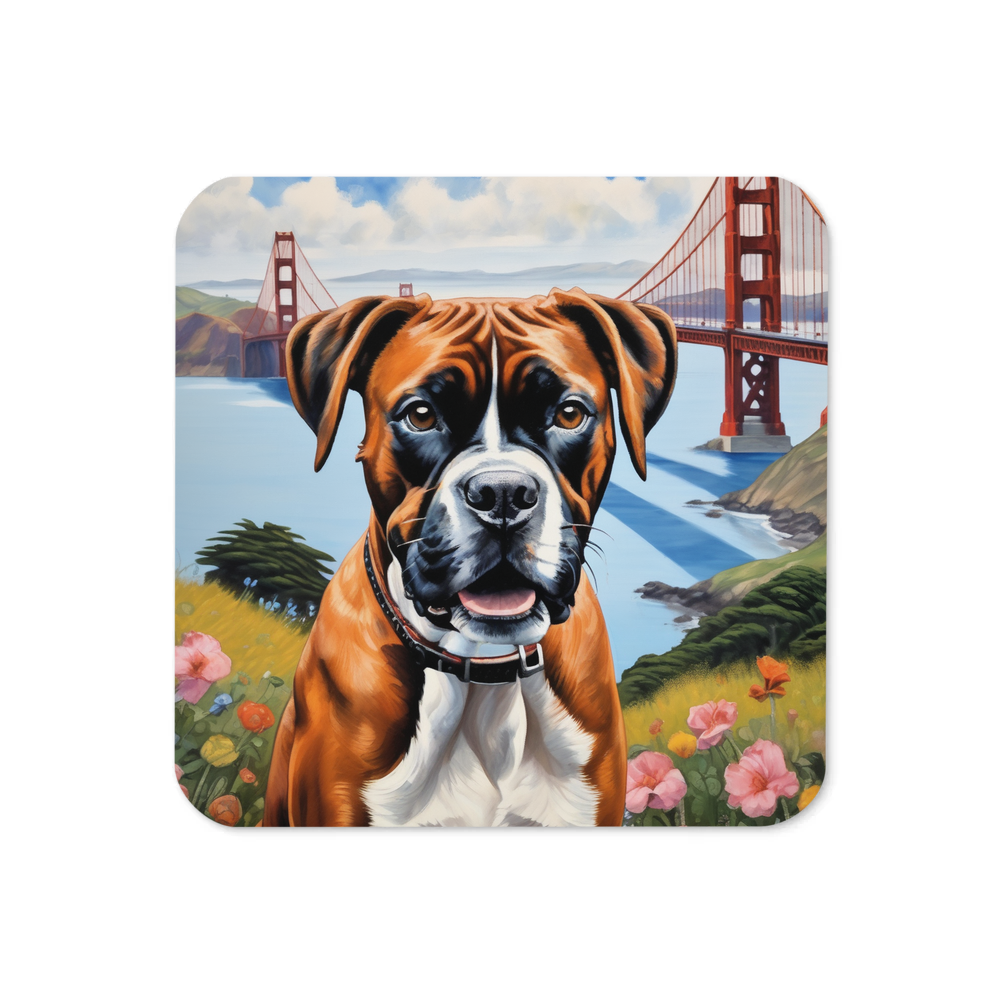PugMug Custom Boxer Dog Coaster