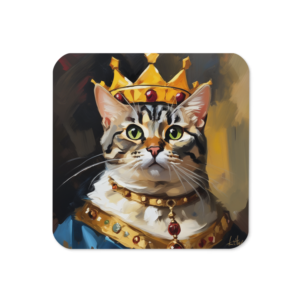 PugMug Custom Tabby American Shorthair Cat Coaster