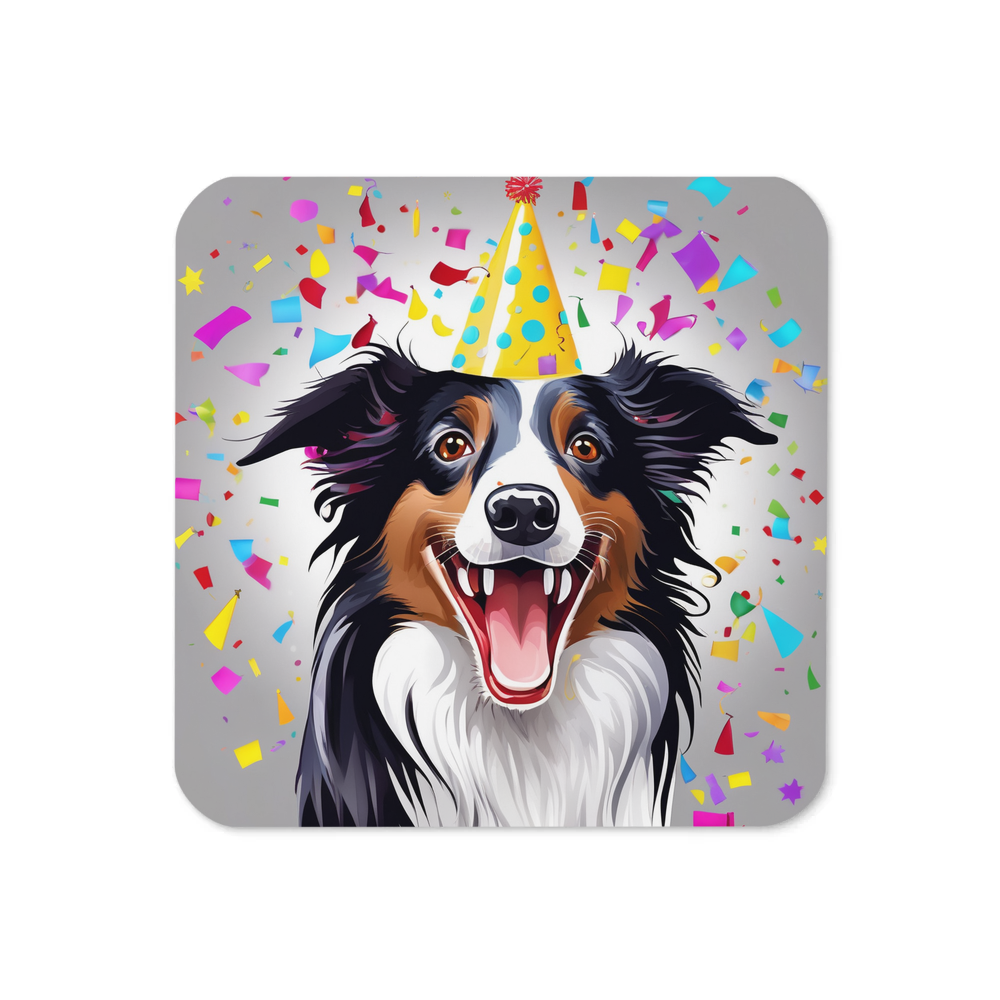 PugMug Custom Border Collie Coaster