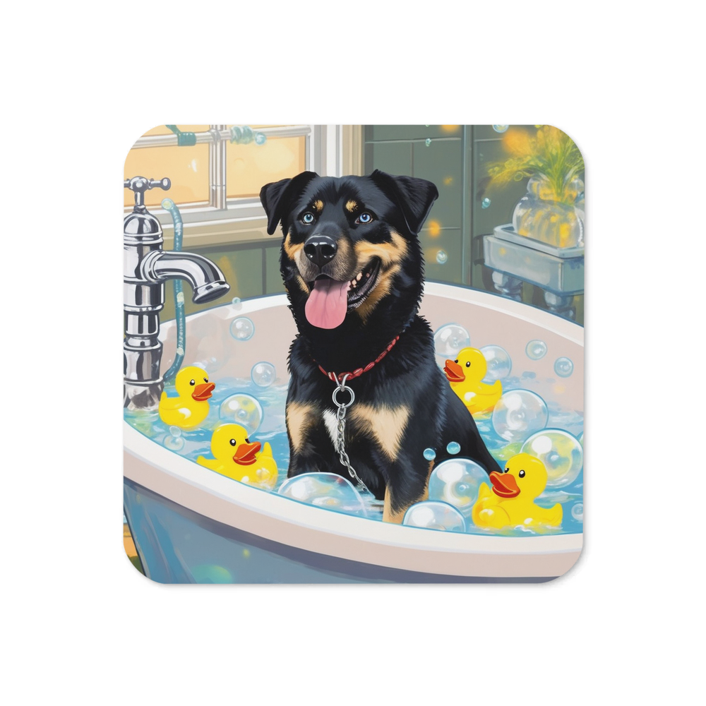 PugMug Custom Blue Coaster