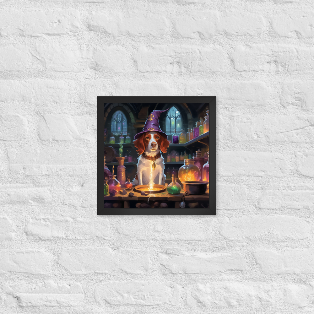 PugMug Custom Brittany Dog Framed Print