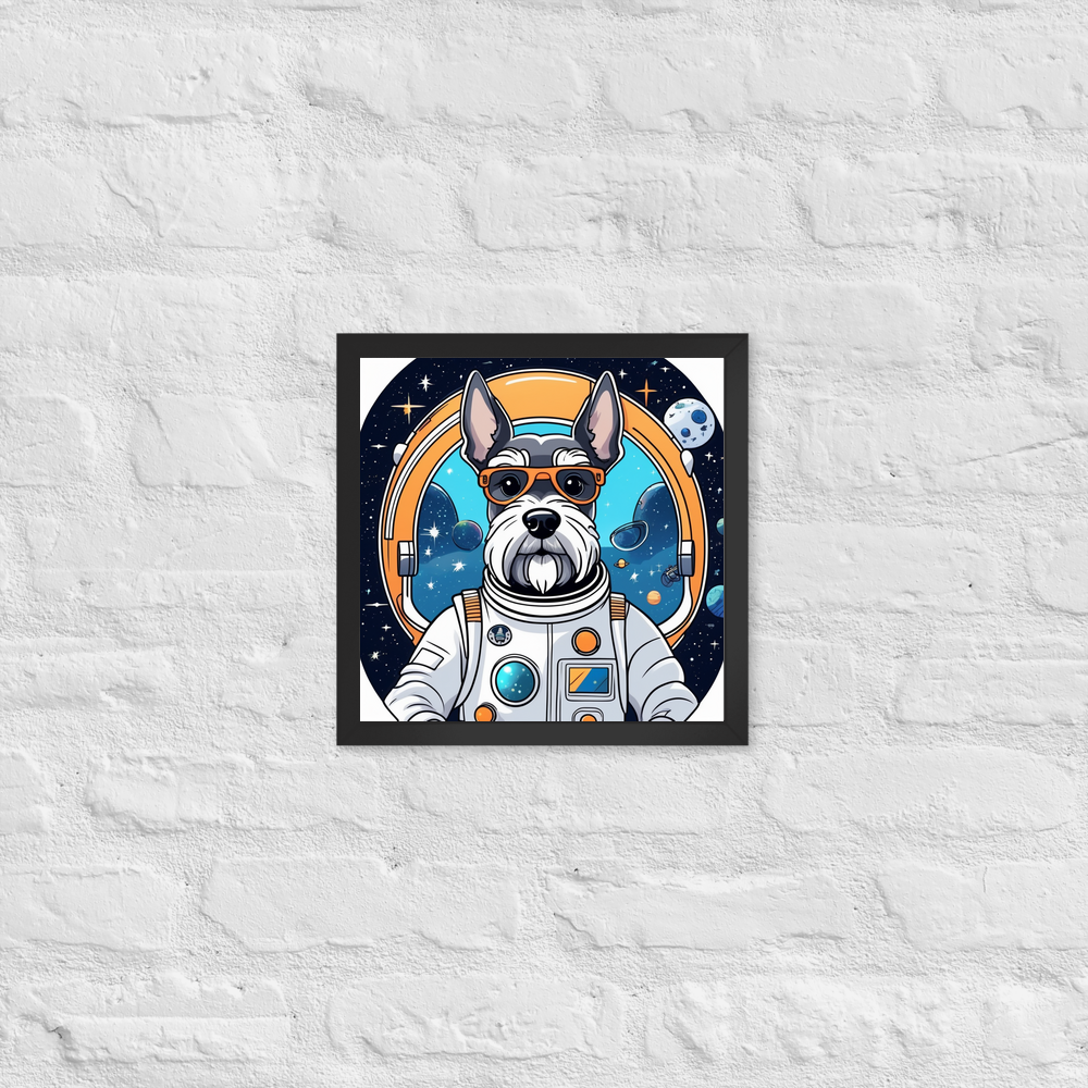 PugMug Custom Miniature Schnauzer Framed Print
