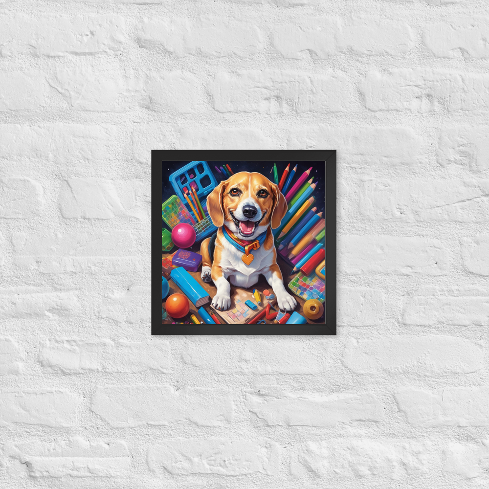 PugMug Custom Munchkin Framed Print