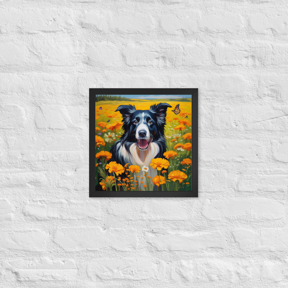 PugMug Custom Border Collie Framed Print