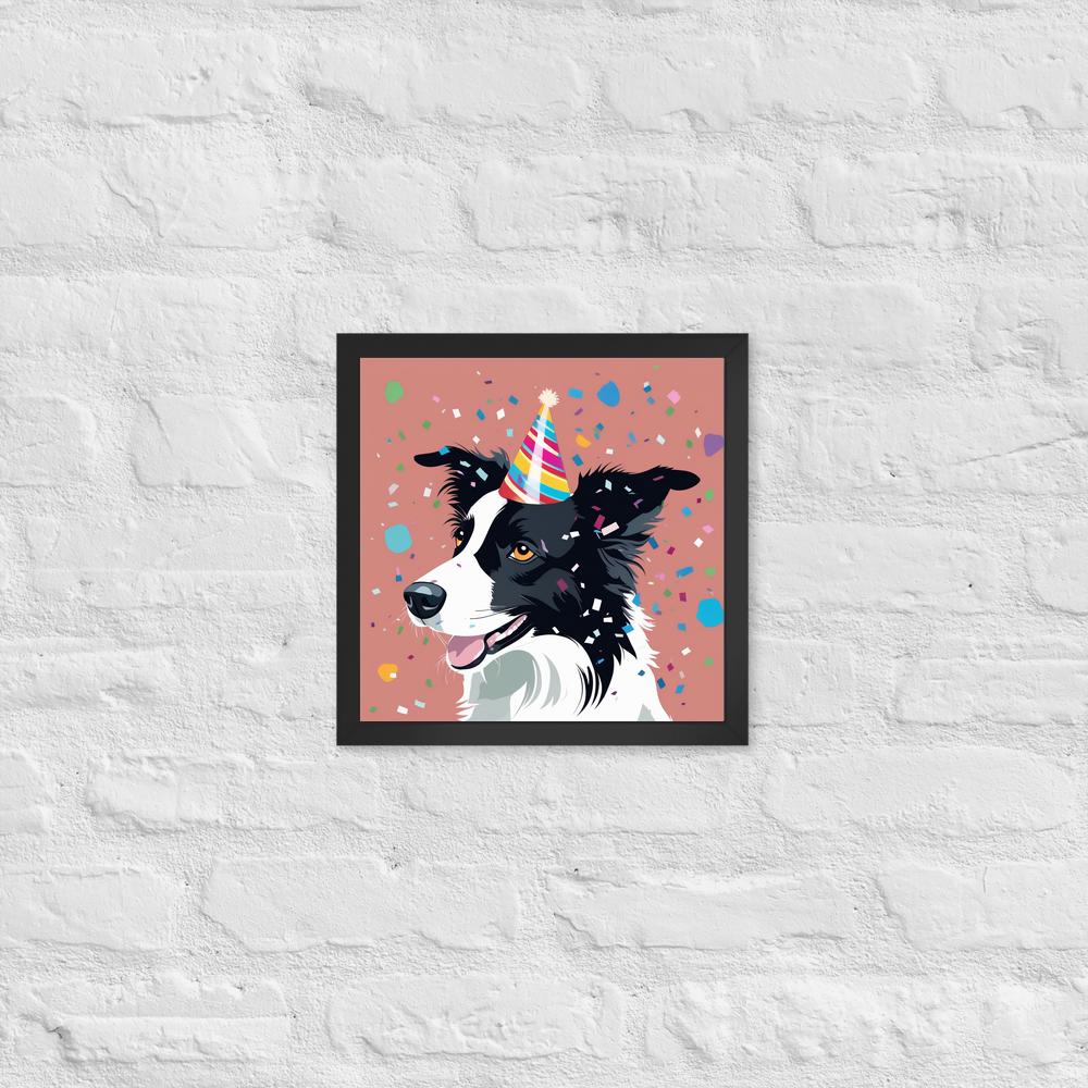 PugMug Custom Border Collie Framed Print