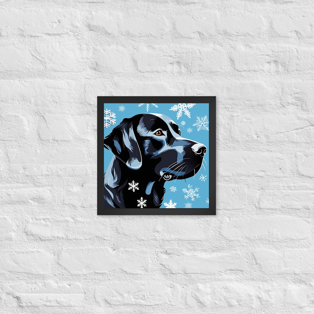 PugMug Custom Black Labrador Retriever Framed Print