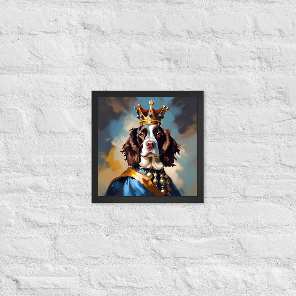 PugMug Custom English Springer Spaniel Framed Print