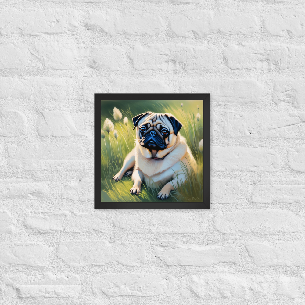 PugMug Custom Pug Framed Print