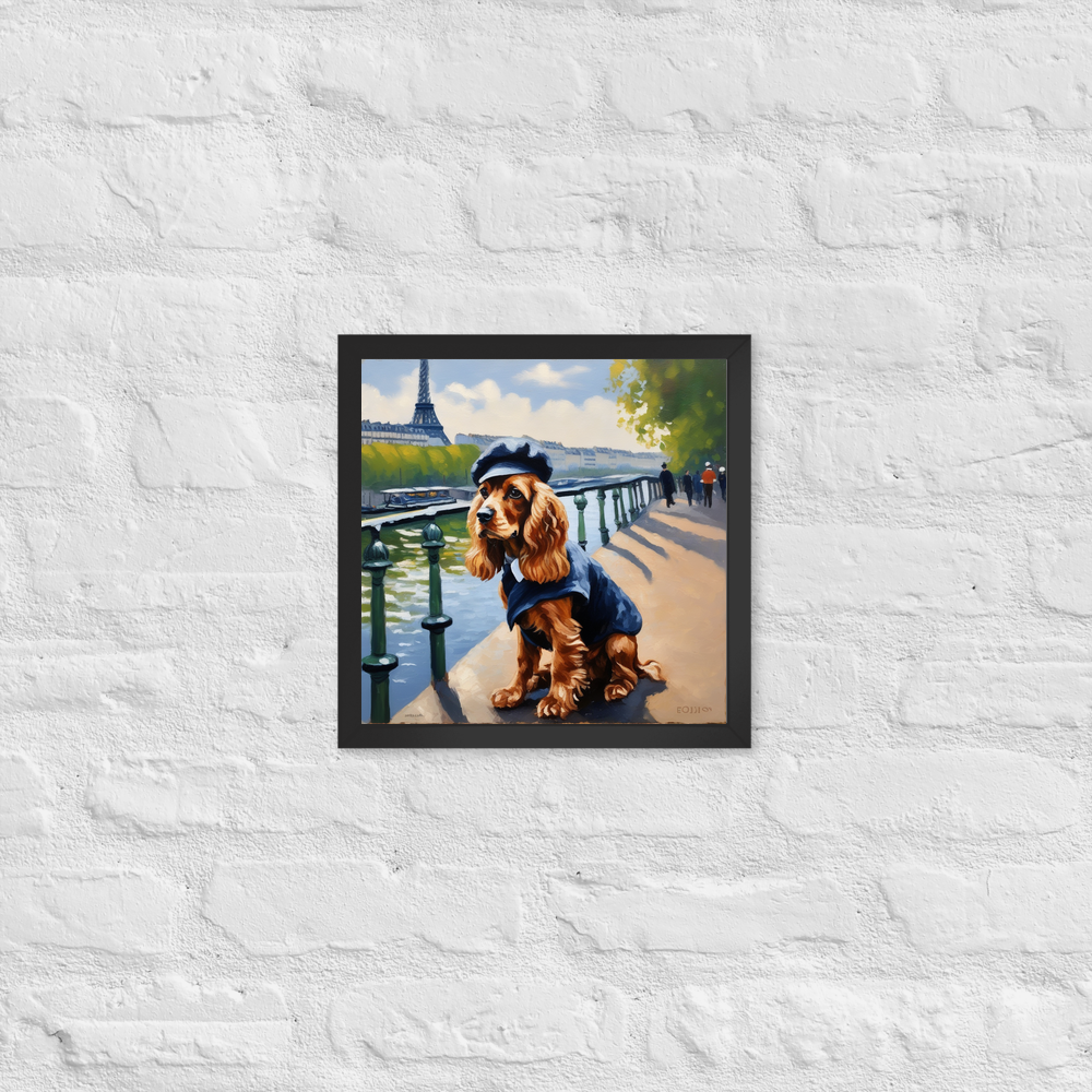 PugMug Custom Cocker Spaniel Framed Print