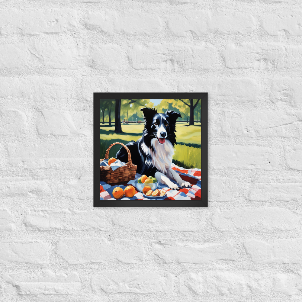 PugMug Custom Border Collie Framed Print