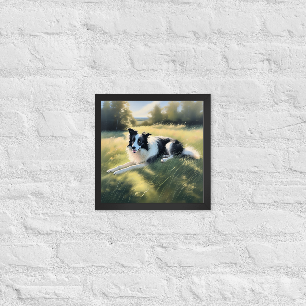 PugMug Custom Border Collie Framed Print