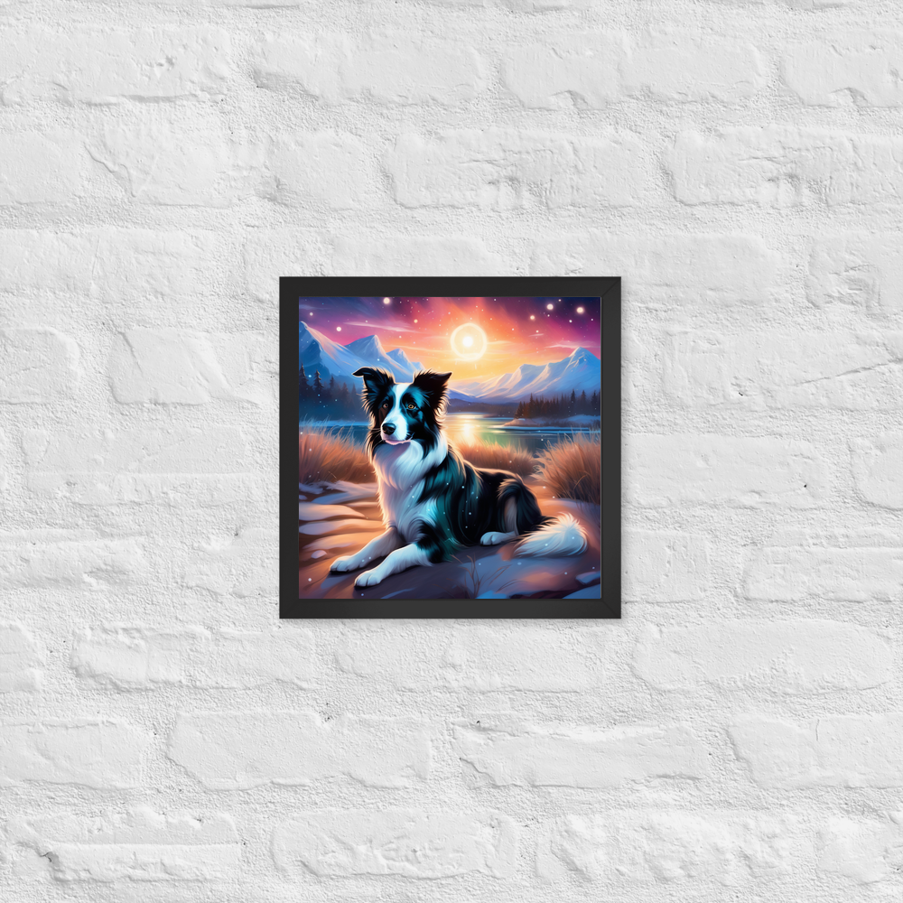 PugMug Custom Border Collie Framed Print