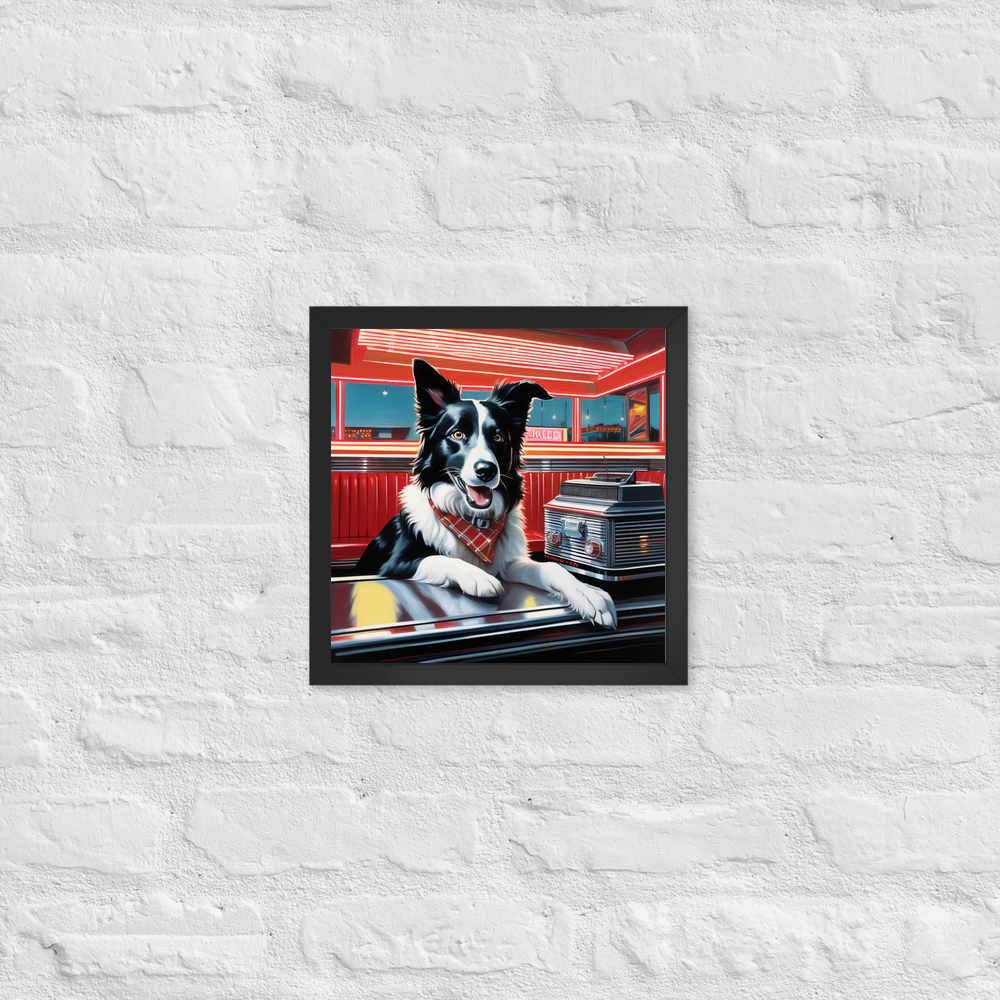 PugMug Custom Border Collie Framed Print