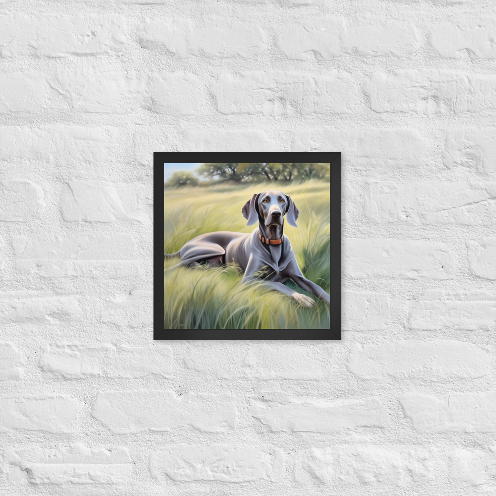 PugMug Custom Weimaraner Framed Print