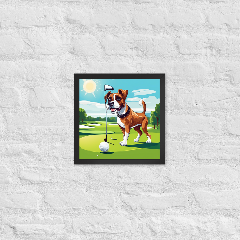 PugMug Custom Boxer Dog Framed Print