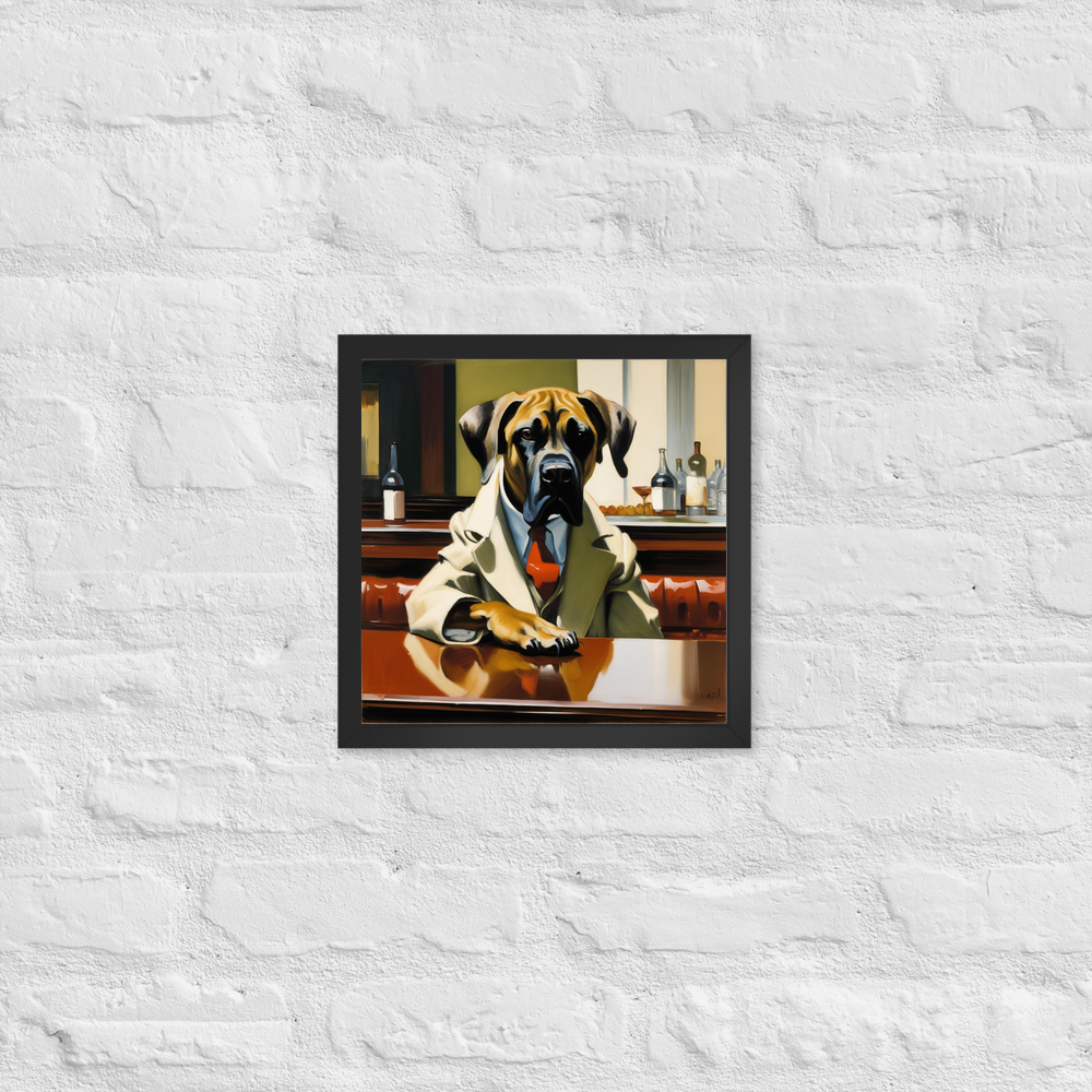 PugMug Custom Mastiff Framed Print