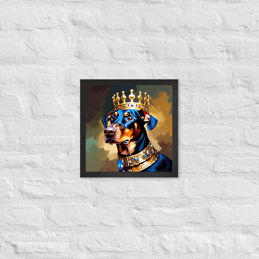 PugMug Custom Doberman Pinscher Framed Print