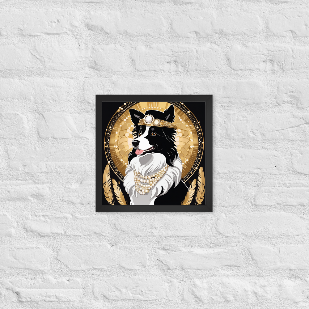 PugMug Custom Border Collie Framed Print