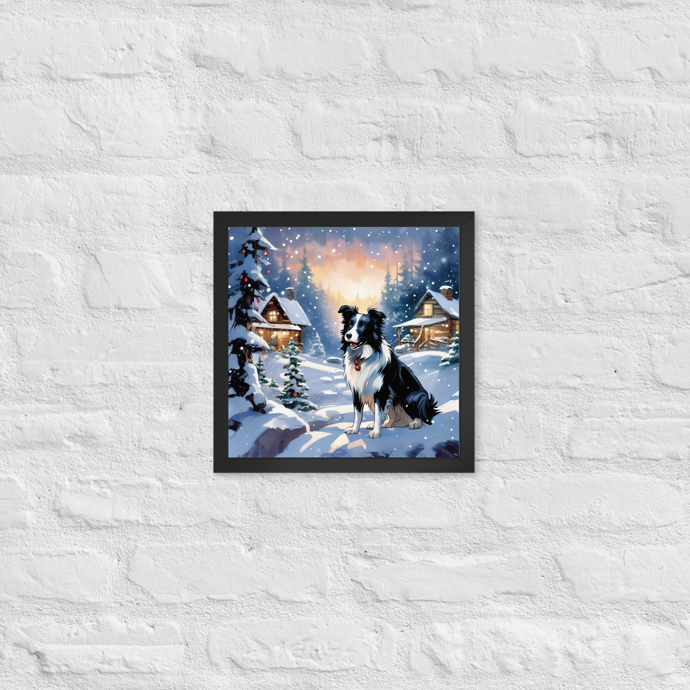 PugMug Custom Border Collie Framed Print