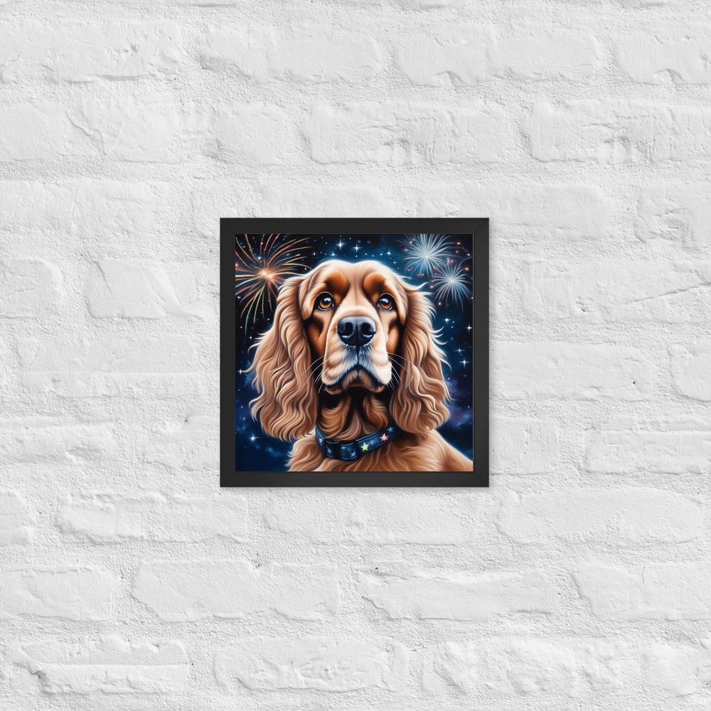 PugMug Custom Cocker Spaniel Framed Print