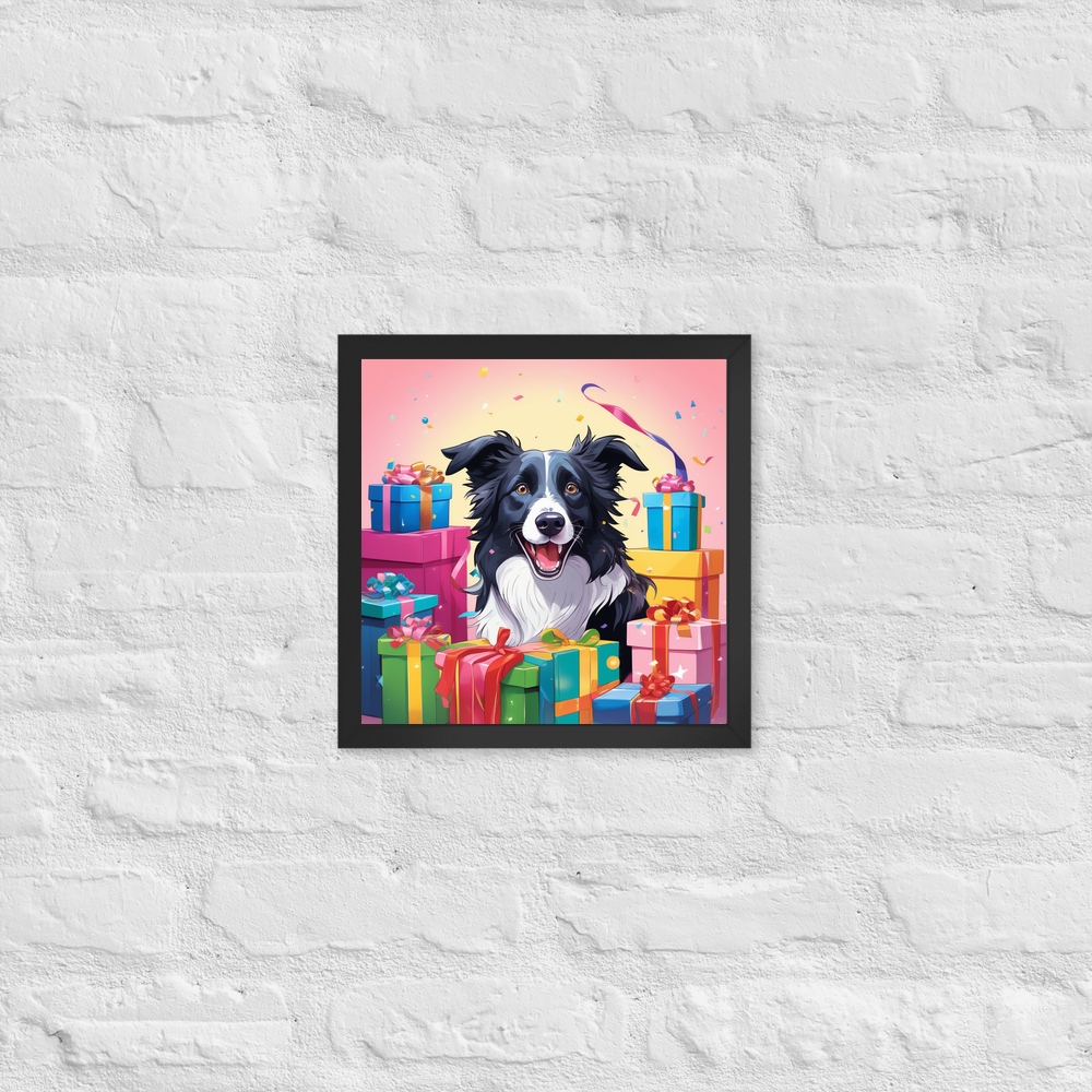 PugMug Custom Border Collie Framed Print