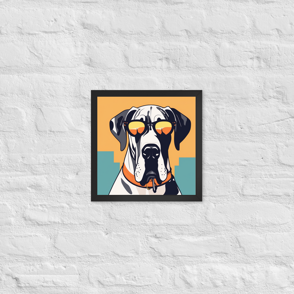 PugMug Custom Great Dane Framed Print