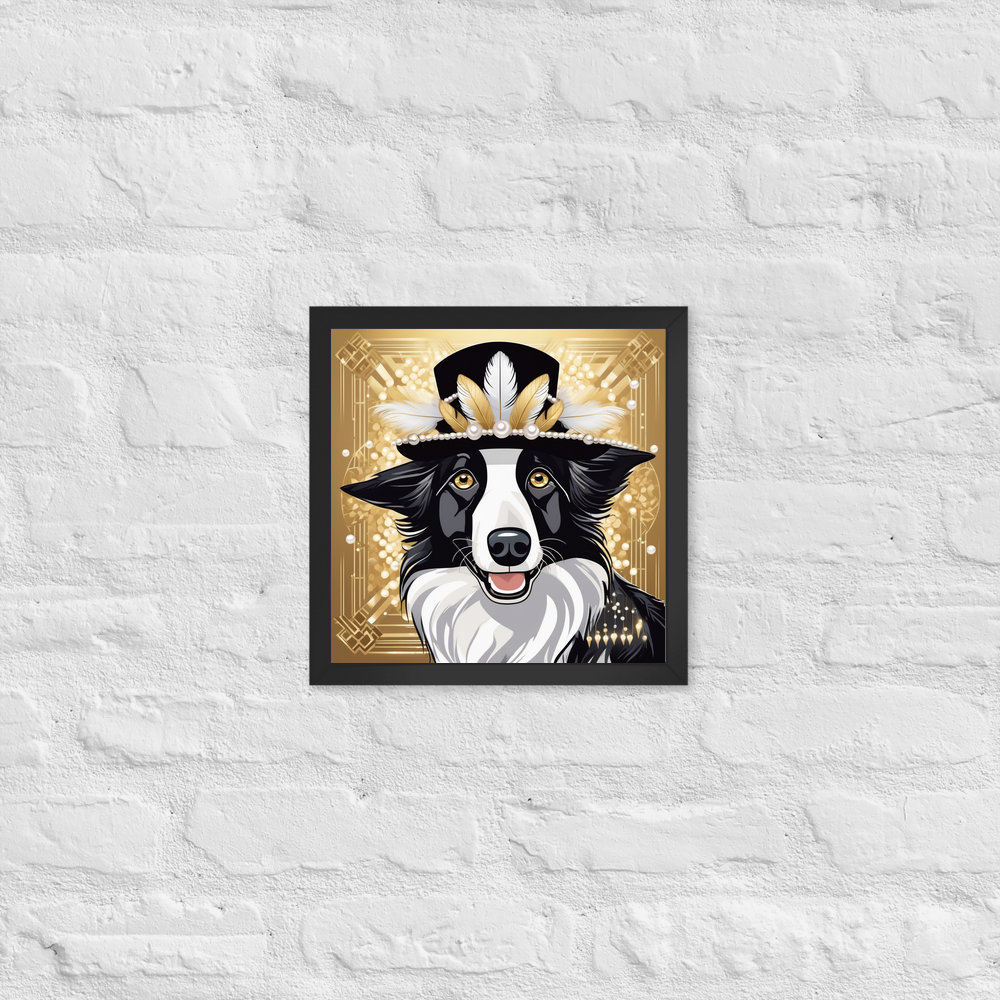 PugMug Custom Border Collie Framed Print