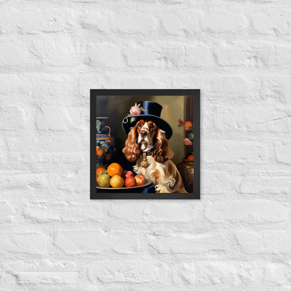 PugMug Custom English Cocker Spaniel Framed Print