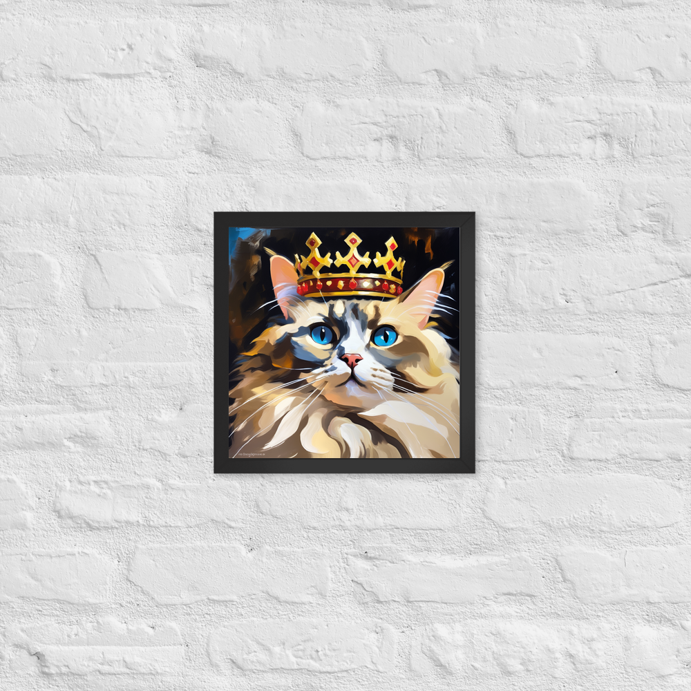 PugMug Custom Tabby Ragdoll Cat Framed Print