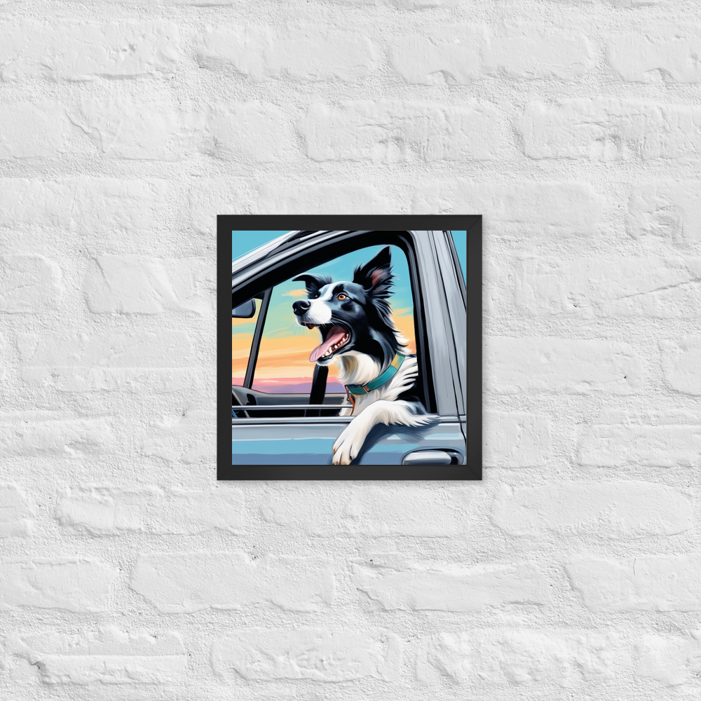 PugMug Custom Border Collie Framed Print