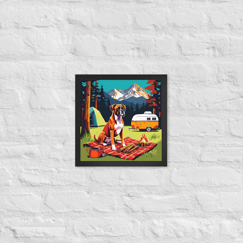 PugMug Custom Boxer Dog Framed Print